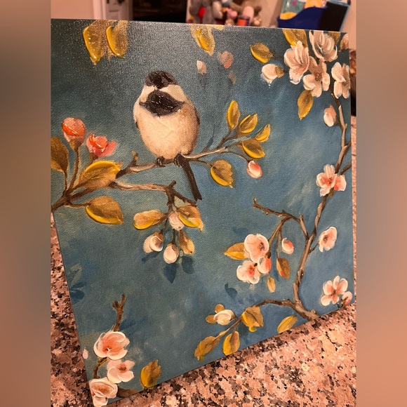 Blue Blossom Print by Lisa Audit 12" H x 12" W x 1.5" D - Picture 1 of 3